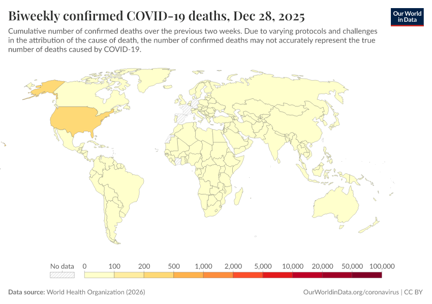 A thumbnail of the "Biweekly confirmed COVID-19 deaths" chart