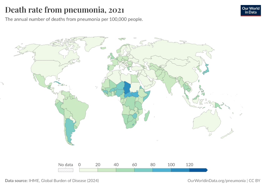 A thumbnail of the "Death rate from pneumonia" chart