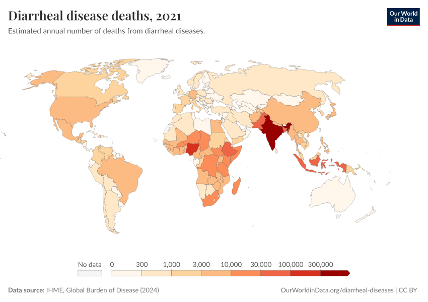 A thumbnail of the "Diarrheal disease deaths" chart
