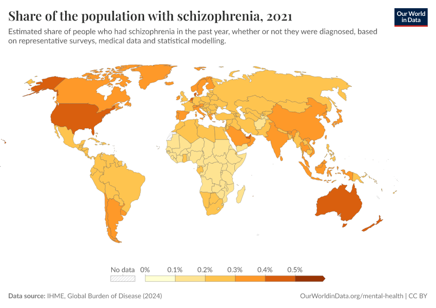 A thumbnail of the "Share of the population with schizophrenia" chart