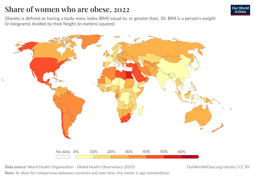 A thumbnail of the "Share of women who are obese" chart