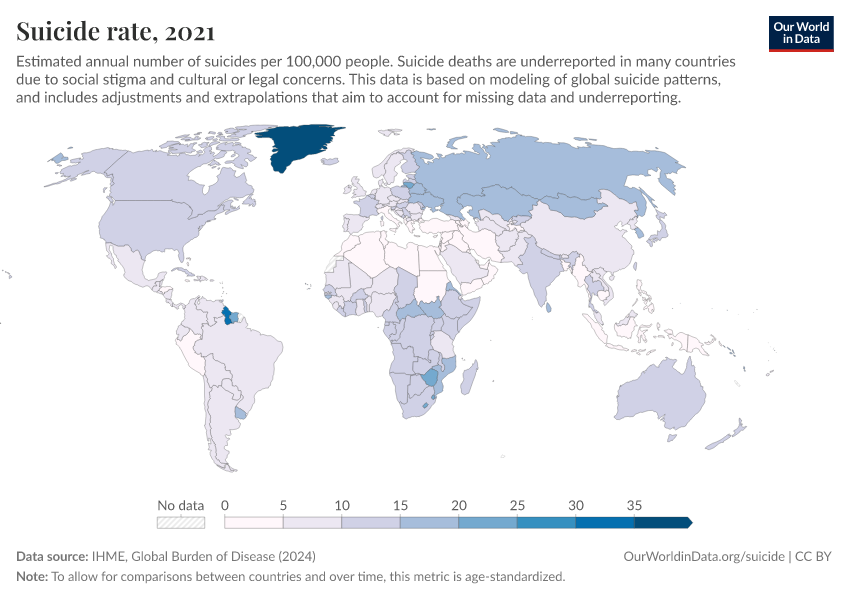 A thumbnail of the "Suicide rate" chart