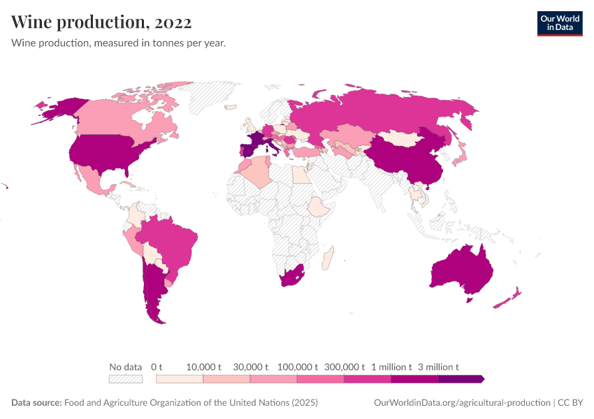A thumbnail of the "Wine production" chart